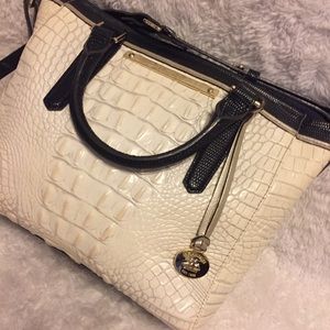 Brahmin croc embossed bag